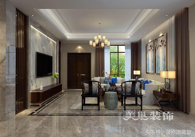 古典中式風格別墅裝修實拍，格調(diào)高雅布局精美