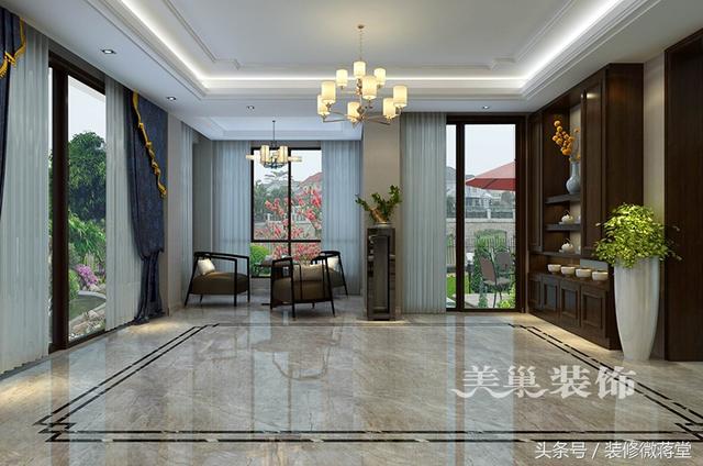 古典中式風格別墅裝修實拍，格調(diào)高雅布局精美