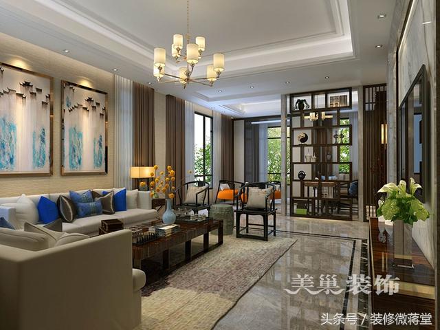 古典中式風格別墅裝修實拍，格調(diào)高雅布局精美