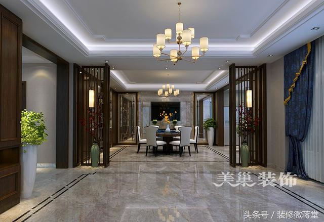 古典中式風格別墅裝修實拍，格調(diào)高雅布局精美