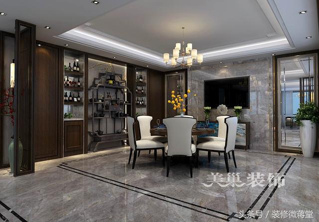 古典中式風格別墅裝修實拍，格調(diào)高雅布局精美