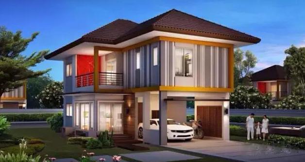 8米開間現(xiàn)代風(fēng)格二層小別墅圖，漂亮、時尚