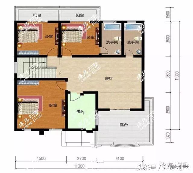 11×11米二層農(nóng)村小別墅設(shè)計(jì)方案圖，布局經(jīng)濟(jì)又實(shí)用
