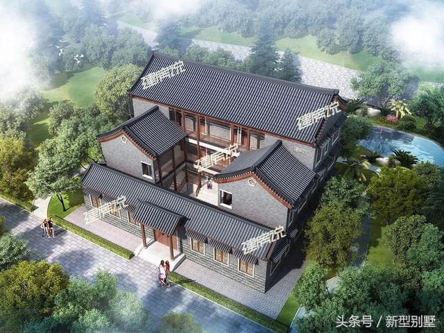 15款中式別墅設(shè)計效果圖片，低調(diào)、奢華，古香古色