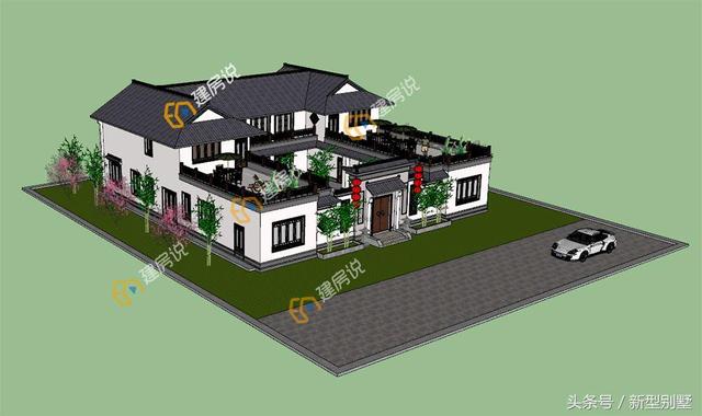 15款中式別墅設(shè)計效果圖片，低調(diào)、奢華，古香古色