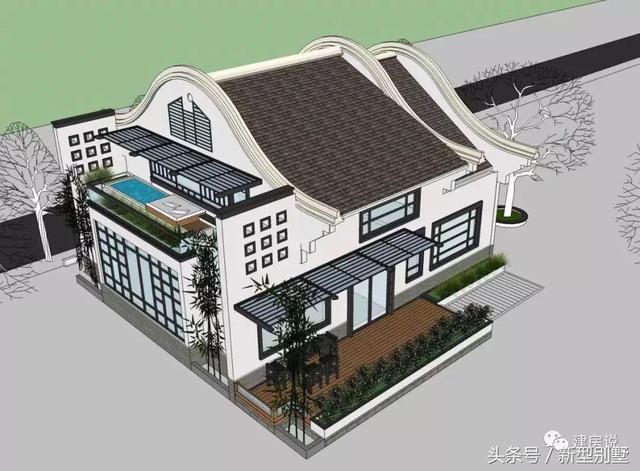 15款中式別墅設(shè)計效果圖片，低調(diào)、奢華，古香古色