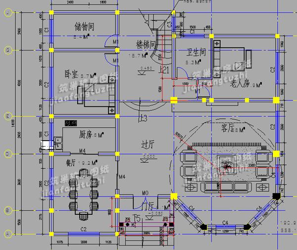 14x14米三層獨(dú)棟農(nóng)村歐式別墅設(shè)計(jì)方案，附建好的照片
