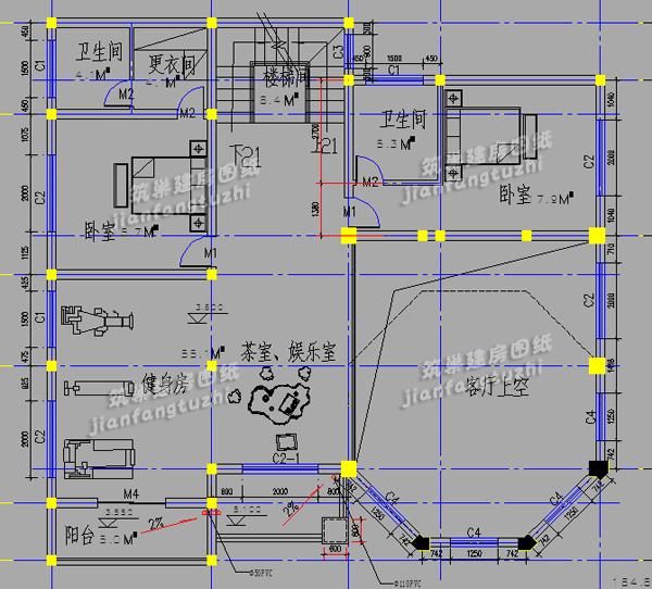 14x14米三層獨(dú)棟農(nóng)村歐式別墅設(shè)計(jì)方案，附建好的照片