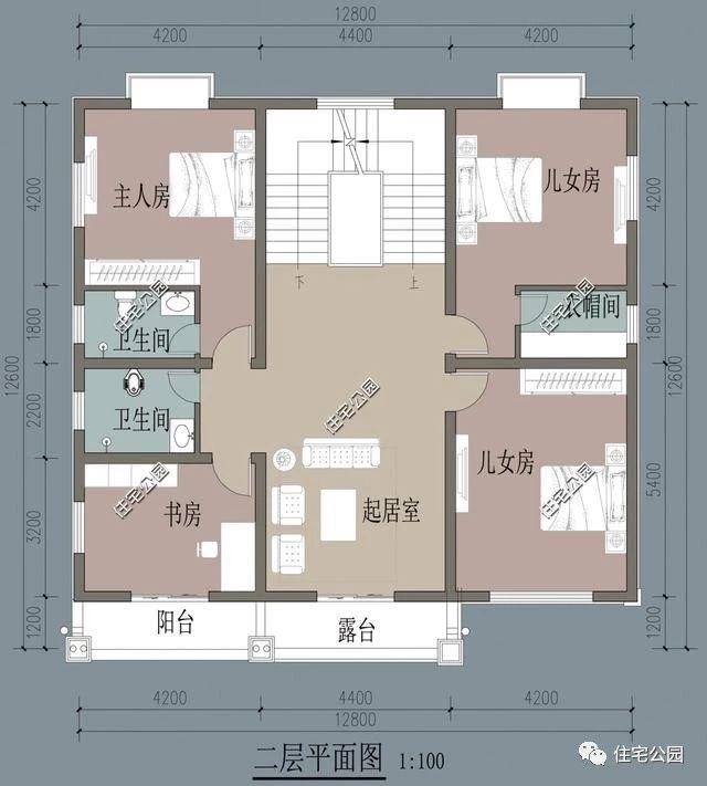 12X11米農(nóng)村3層房屋設(shè)計(jì)圖，2中戶型布局，看看建哪個(gè)