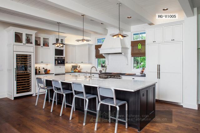 一層田園風(fēng)格別墅圖片，附室內(nèi)裝修圖