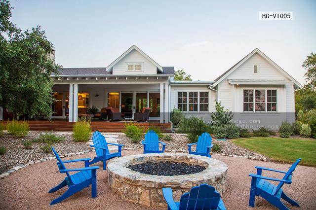 一層田園風(fēng)格別墅圖片，附室內(nèi)裝修圖