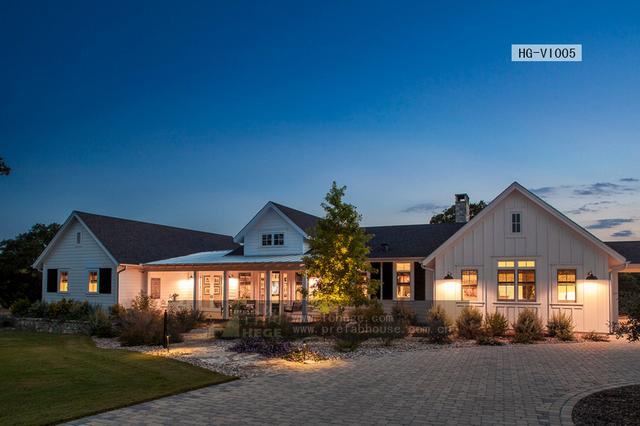 一層田園風(fēng)格別墅圖片，附室內(nèi)裝修圖