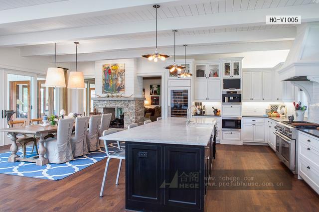 一層田園風(fēng)格別墅圖片，附室內(nèi)裝修圖