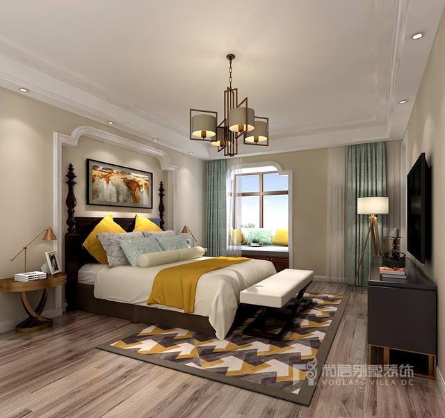 現代美式別墅裝修設計案例圖，溫馨、優(yōu)雅