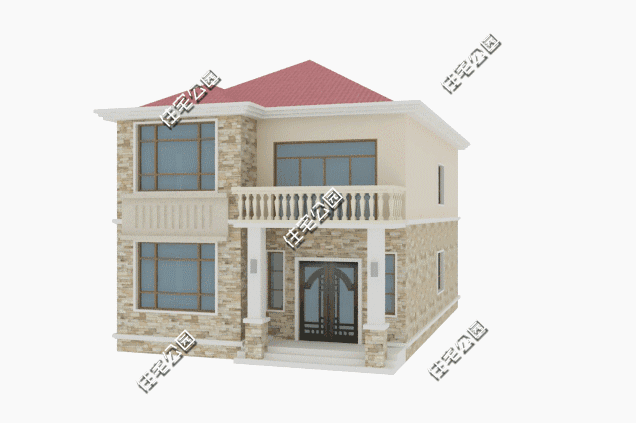 8米開間自建二層小住宅設(shè)計圖，麻雀雖小，五臟俱全