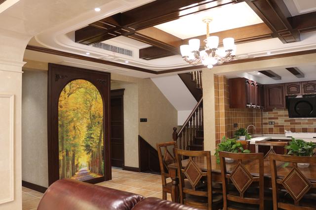 美式別墅豪宅裝修設(shè)計(jì)方案圖片，還帶小院子