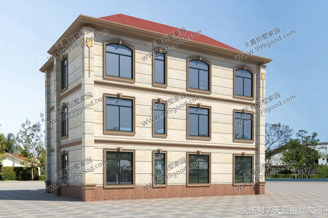 15*13米三層自建別墅方案圖，看起來高端、上檔次