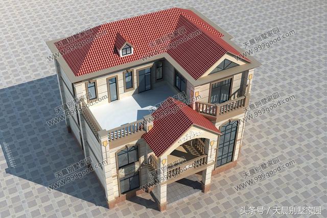 15*13米三層自建別墅方案圖，看起來高端、上檔次