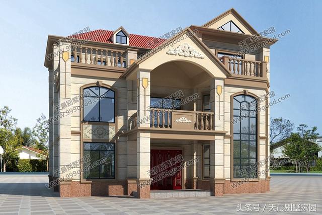 15*13米三層自建別墅方案圖，看起來高端、上檔次