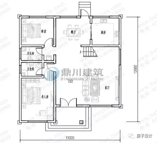 6款挑空客廳農(nóng)村別墅戶型圖，都帶大氣落地窗