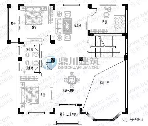 6款挑空客廳農(nóng)村別墅戶型圖，都帶大氣落地窗