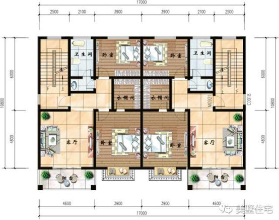 兄弟倆就該這樣自建房，2款三層雙拼樓房設(shè)計(jì)圖