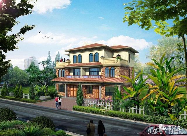 25款漂亮的自建別墅效果圖片，建房也要看顏值
