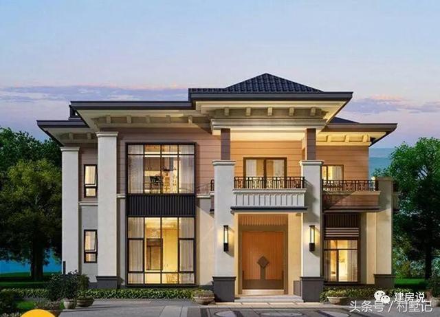 25款漂亮的自建別墅效果圖片，建房也要看顏值