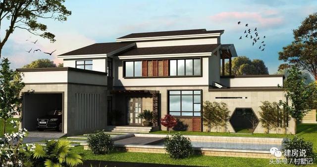 25款漂亮的自建別墅效果圖片，建房也要看顏值