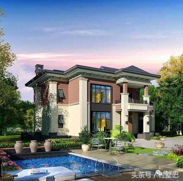 25款漂亮的自建別墅效果圖片，建房也要看顏值