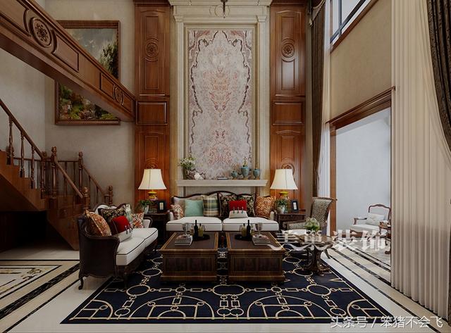 郊區(qū)自建別墅，古典風(fēng)格裝新案例實(shí)拍，土豪