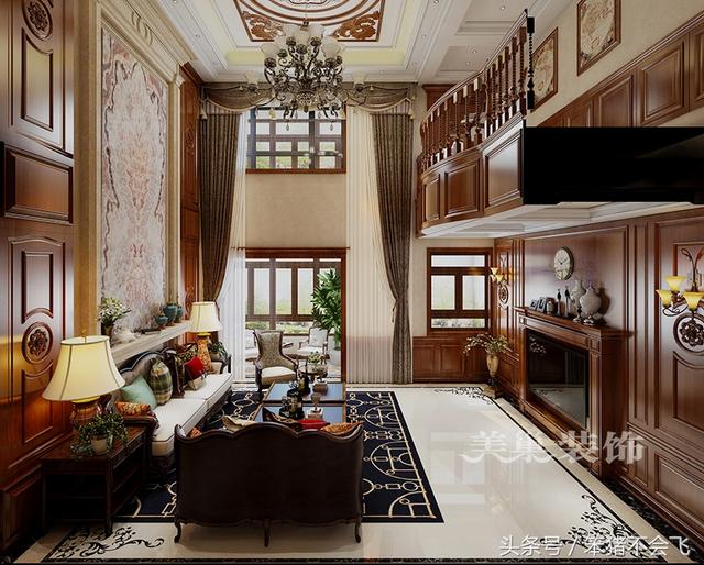 郊區(qū)自建別墅，古典風(fēng)格裝新案例實(shí)拍，土豪