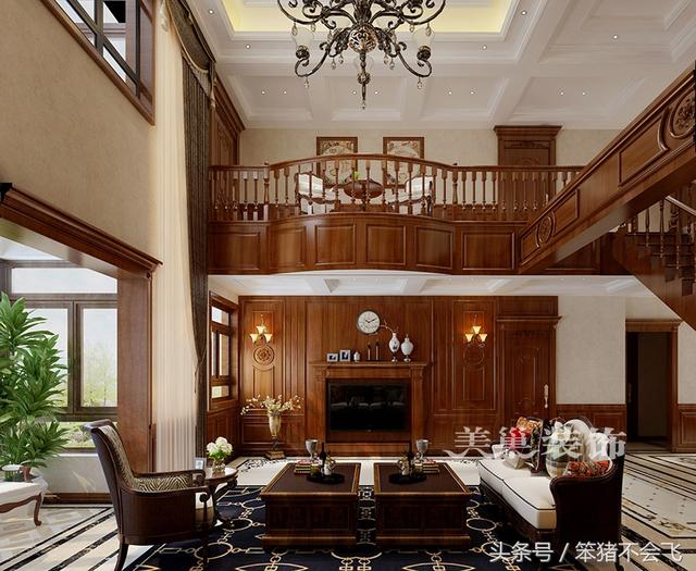 郊區(qū)自建別墅，古典風(fēng)格裝新案例實(shí)拍，土豪