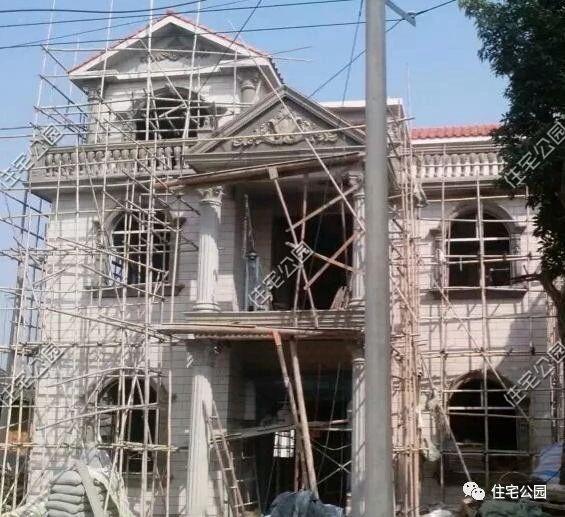 湖南農(nóng)村蓋別墅過程實(shí)拍，附方案圖和建好實(shí)景照片