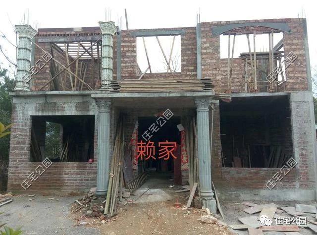 湖南農(nóng)村蓋別墅過程實(shí)拍，附方案圖和建好實(shí)景照片