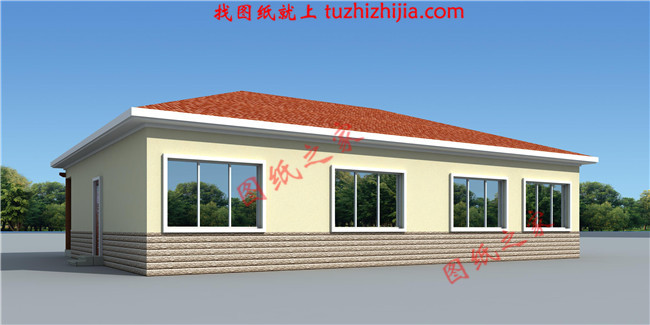 一層平房新農(nóng)村自建別墅，造價20萬以內(nèi)，占地面積200平米左右，獨家設計