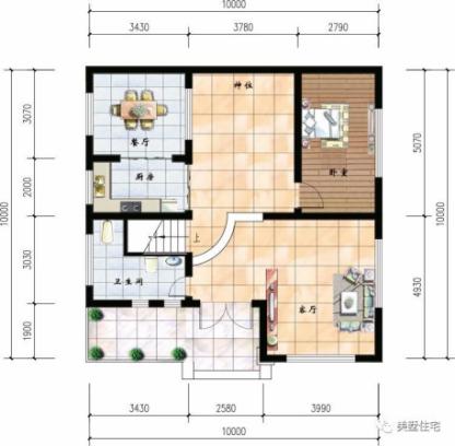 幾款10米開間的農(nóng)村小別墅戶型，你喜歡哪個(gè)？
