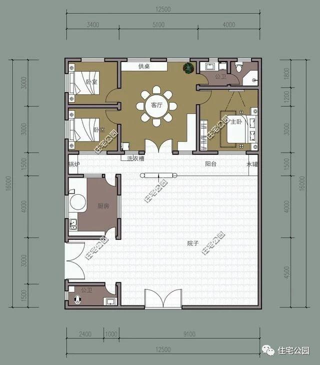 幾款帶院子的農(nóng)村自建別墅設(shè)計方案，有院子才叫別墅