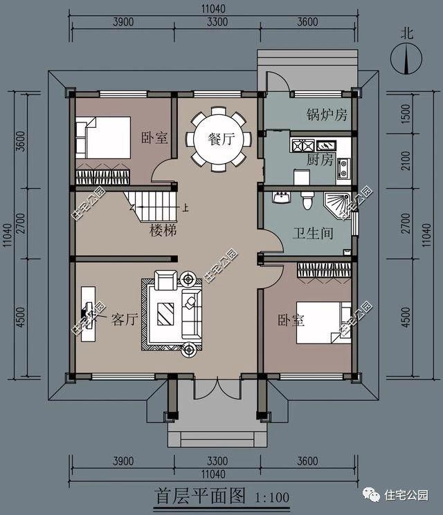 幾款帶院子的農(nóng)村自建別墅設(shè)計方案，有院子才叫別墅