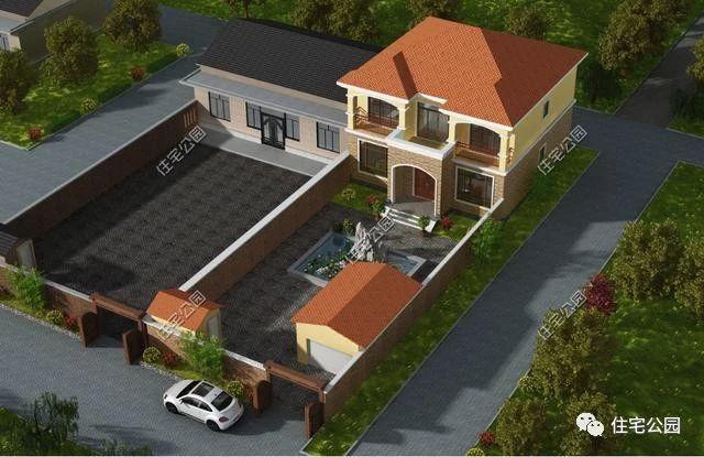 幾款帶院子的農(nóng)村自建別墅設(shè)計方案，有院子才叫別墅