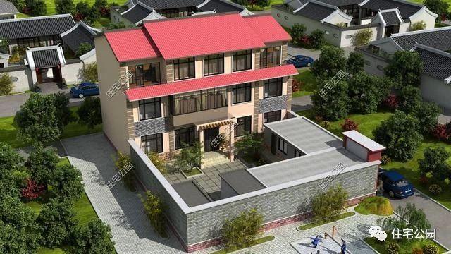 幾款帶院子的農(nóng)村自建別墅設(shè)計方案，有院子才叫別墅