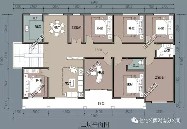 10套帶堂房的自建房戶型圖，喜歡堂房的快來看看
