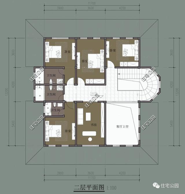 10套帶堂房的自建房戶型圖，喜歡堂房的快來看看