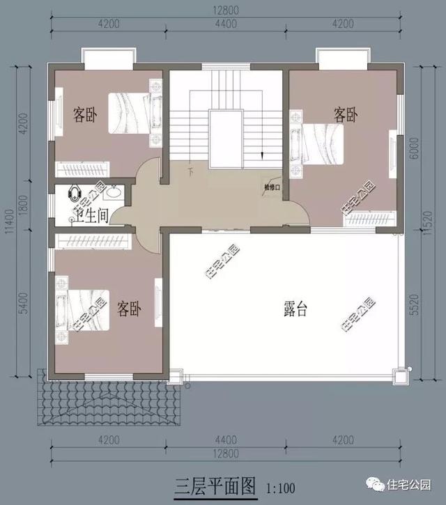10套帶堂房的自建房戶型圖，喜歡堂房的快來看看