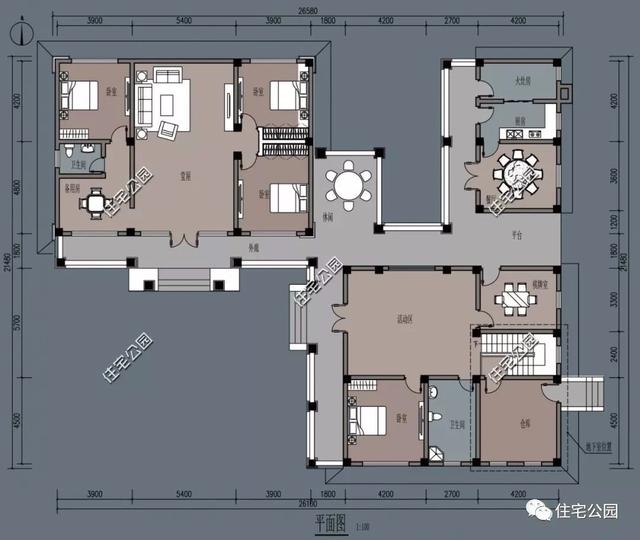 10套帶堂房的自建房戶型圖，喜歡堂房的快來看看