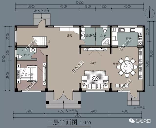 10套帶老人房的農(nóng)村別墅設(shè)計(jì)方案，老人住起來很方便