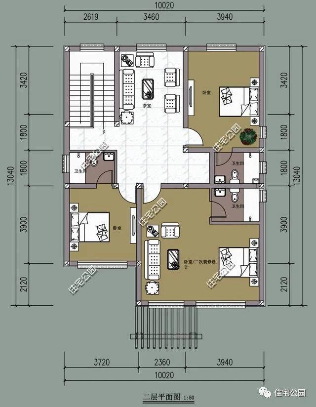 2024年全新設(shè)計(jì)的農(nóng)村別墅圖，建房的有福了