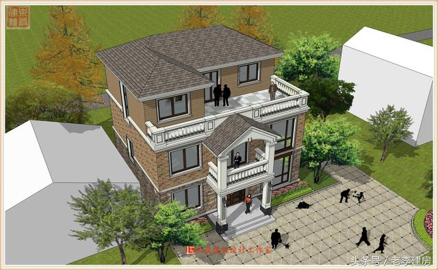 15x10三層房屋設(shè)計(jì)圖，外觀大氣，戶型實(shí)用