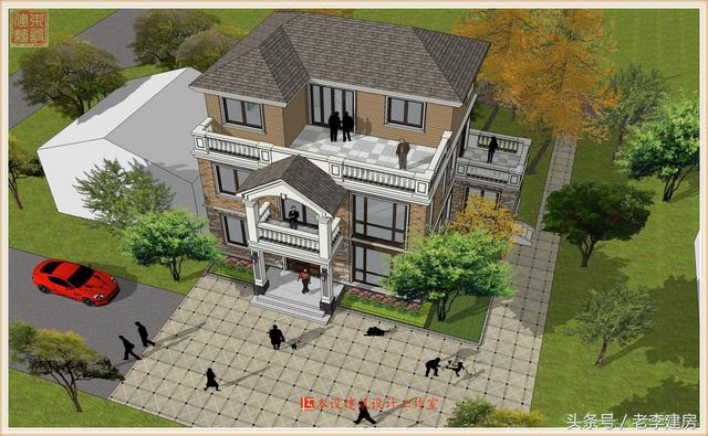 15x10三層房屋設(shè)計(jì)圖，外觀大氣，戶型實(shí)用