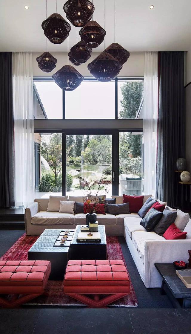 170㎡新中式風格別墅裝修案例實景圖，看完小編想重新裝修了